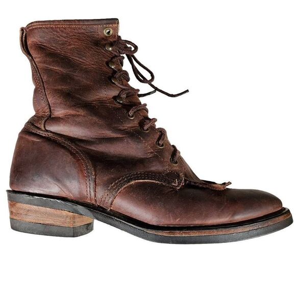 Leather Western Boots. Riding/ Work VibramSoless. Size 8.5 - Picture 3 of 9